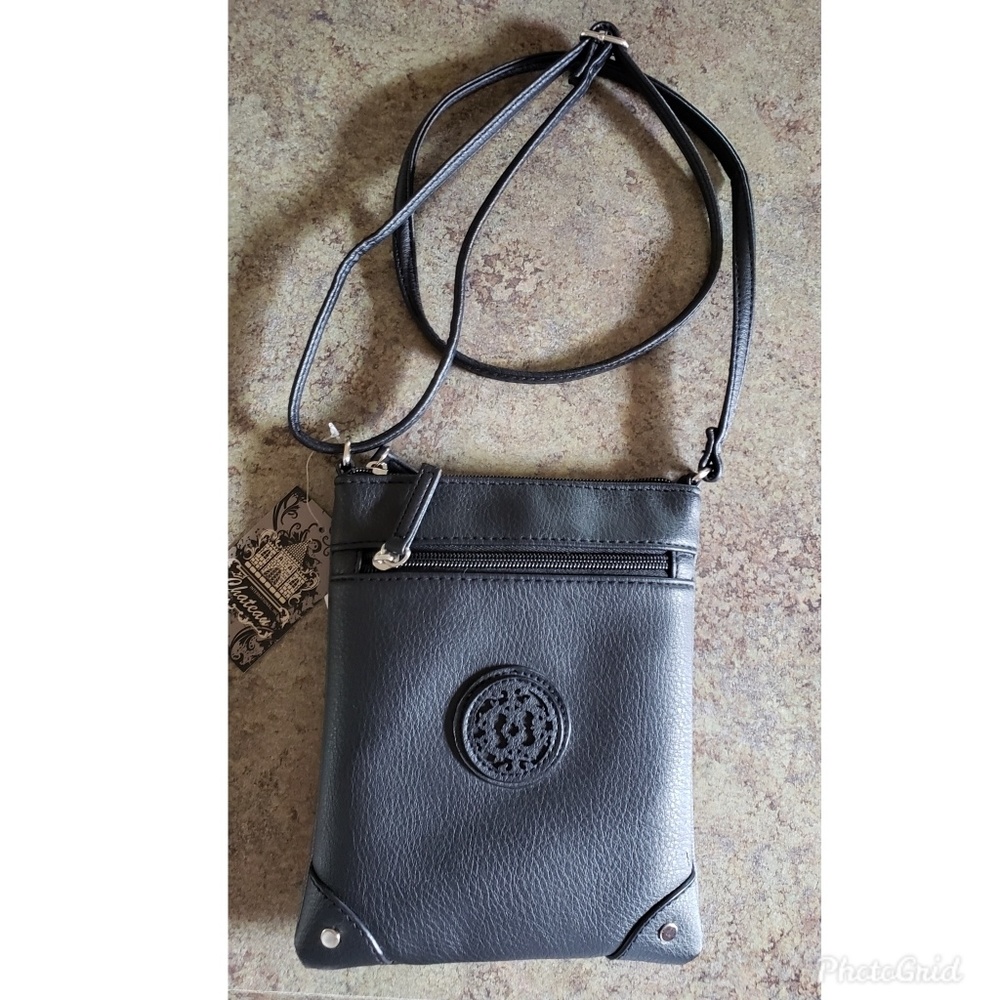 Small Black Crossbody Purse with adjustable strap